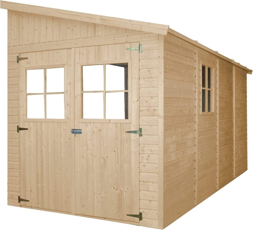 Test abri de jardin Timbela M340 : espace de rangement polyvalent