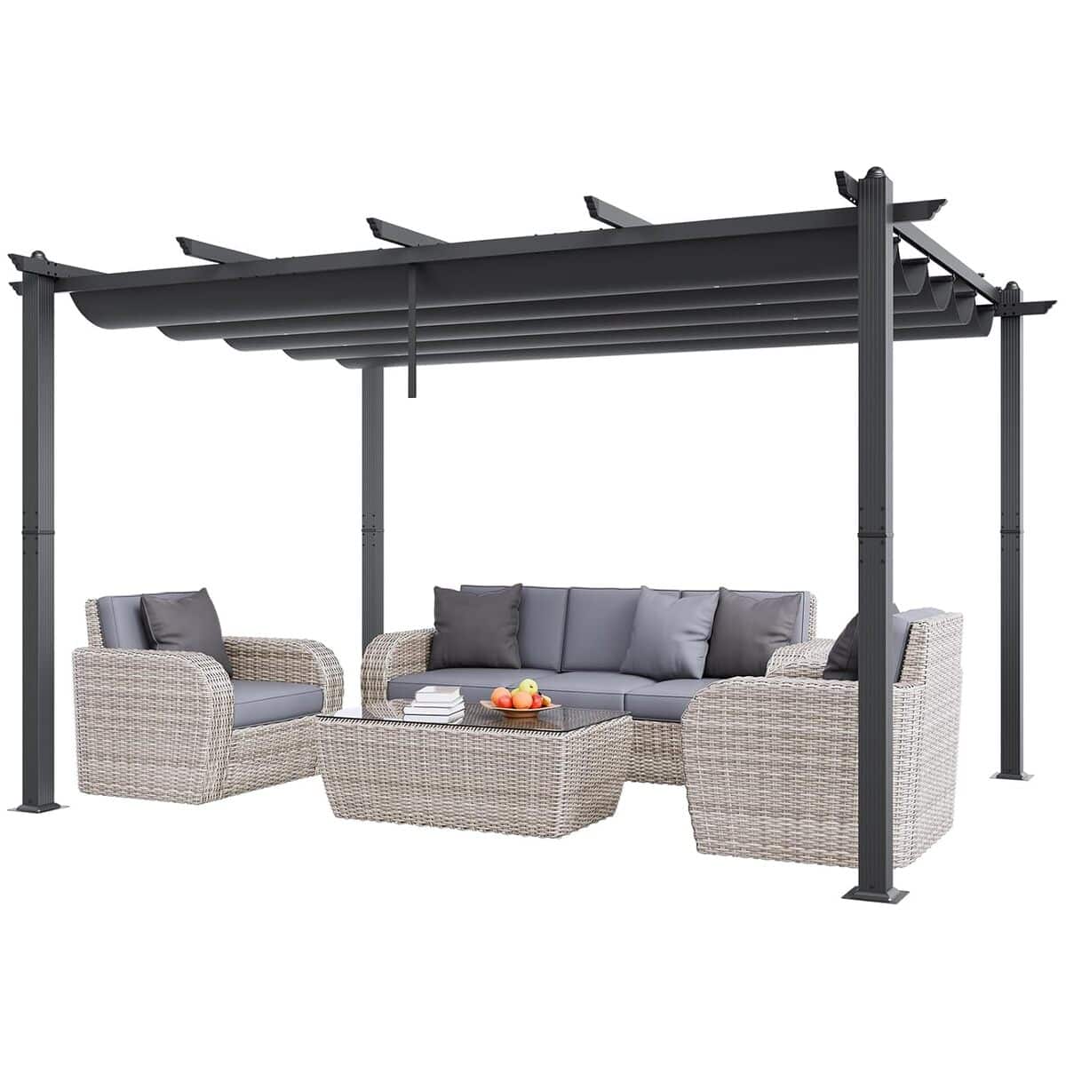 Test de la pergola rétractable VEVOR 3 x 4 m : l'alliance design et protection