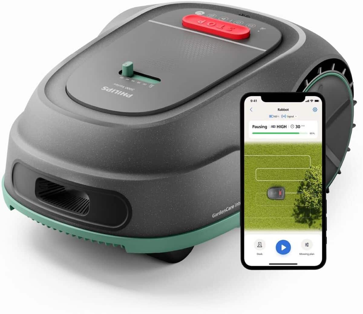 Test de la tondeuse robot Philips Série 3000 : technologie et performance au rendez-vous