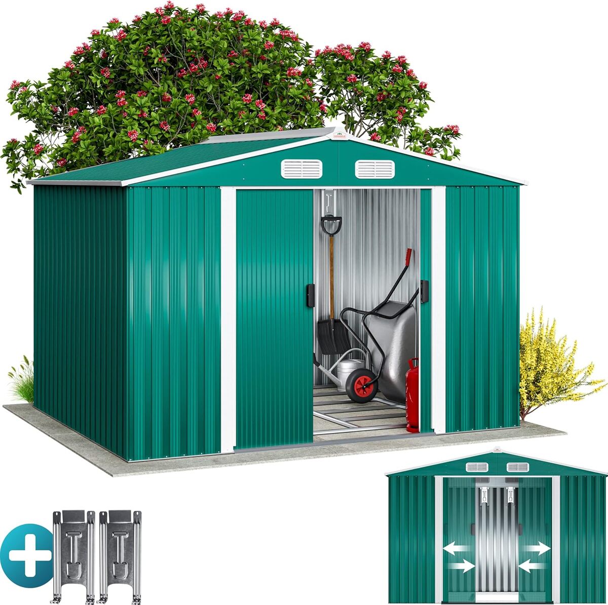 Test de l'abri de jardin métal XXL GARDEBRUK®