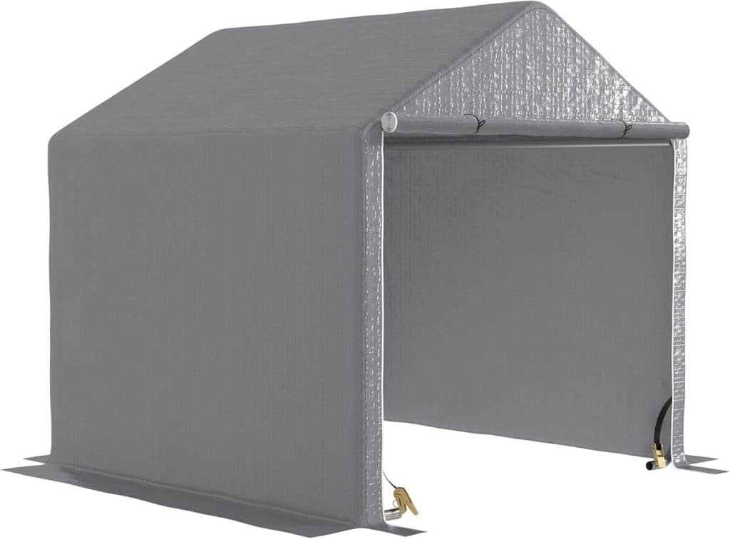 Test de l'abri de jardin Outsunny 4 m² : rangement extérieur robuste