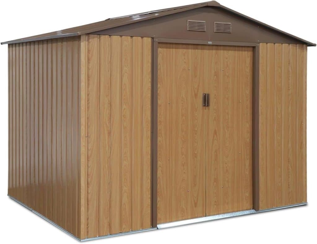 Test de l'abri de jardin sweeek Ferrain 5.29m² : rangement pratique et robuste