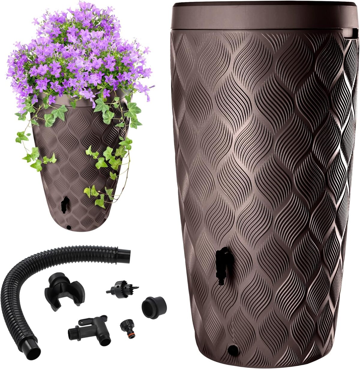 Test du récupérateur d'eau Kadax 240L avec bac à plantes intégré