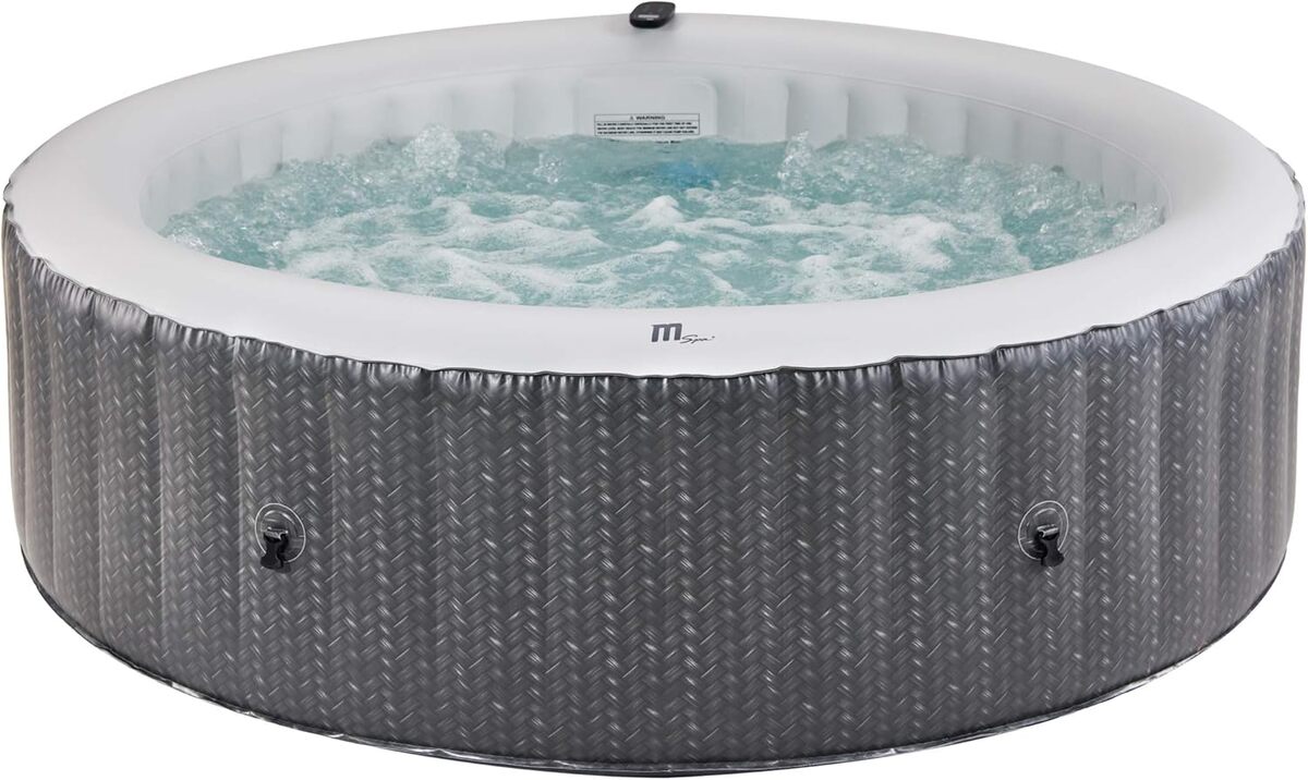 Test du spa gonflable MSpa Ottoman 2021 en rotin gris