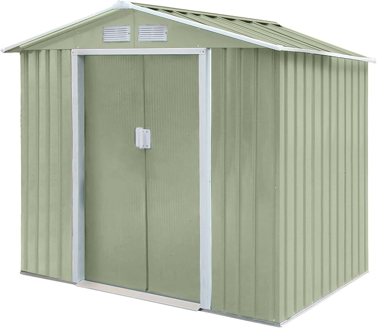 Test de l'abri de jardin SVITA S100 XL en métal (vert)