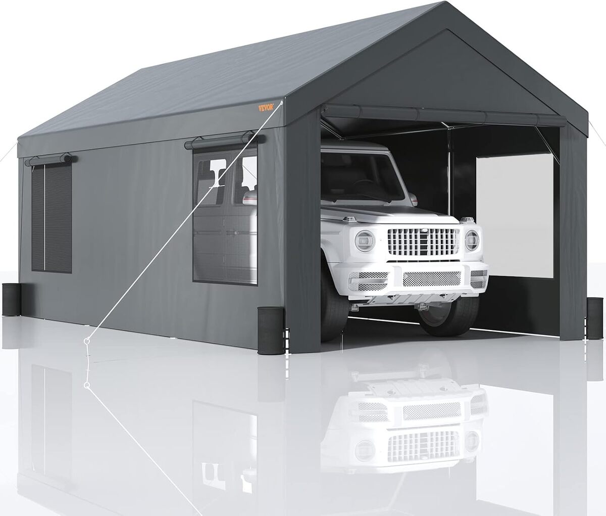 Test du carport VEVOR : abri 3, 7x6 m avec parois amovibles