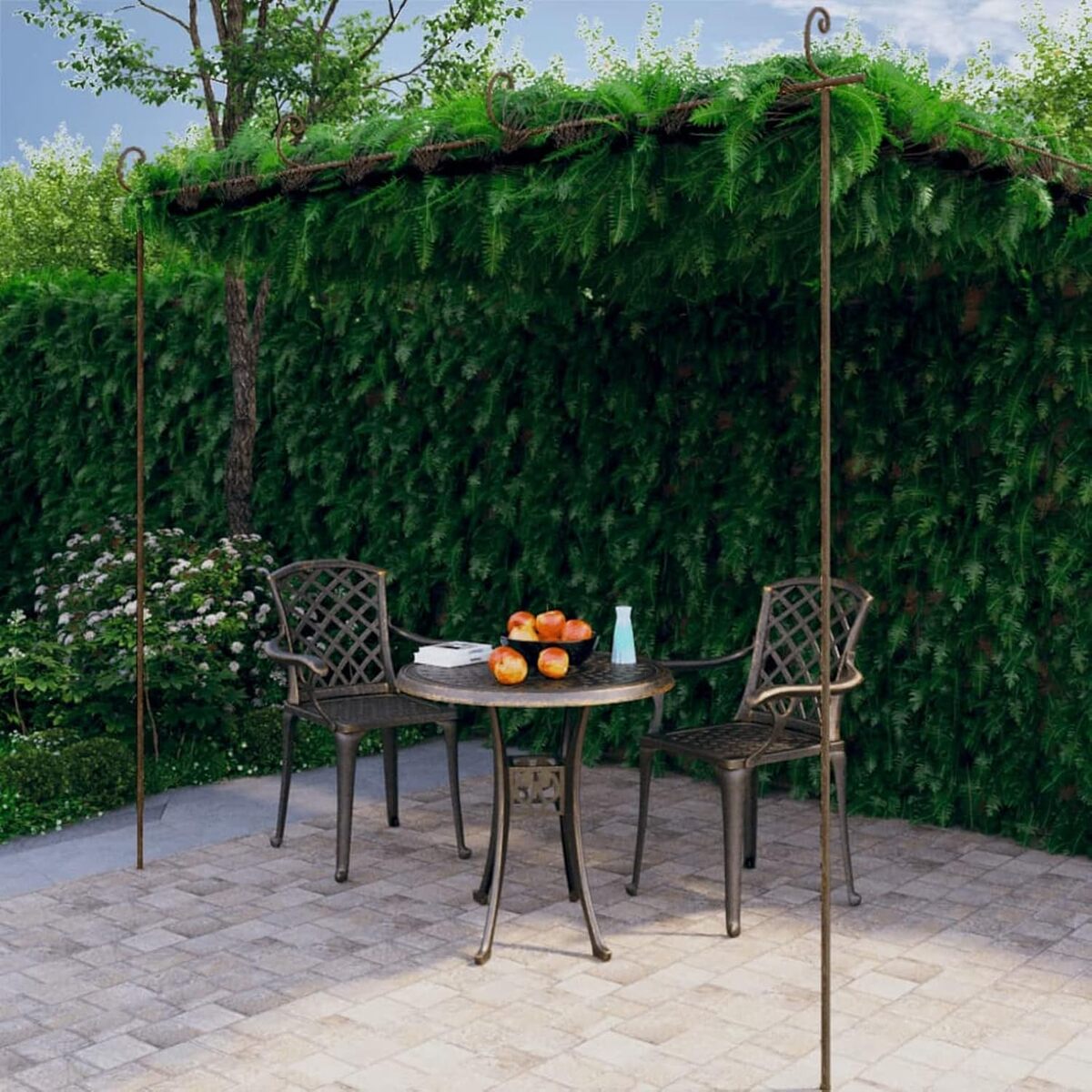 Test : pergola Lapooh 4x3 m, style antique en fer