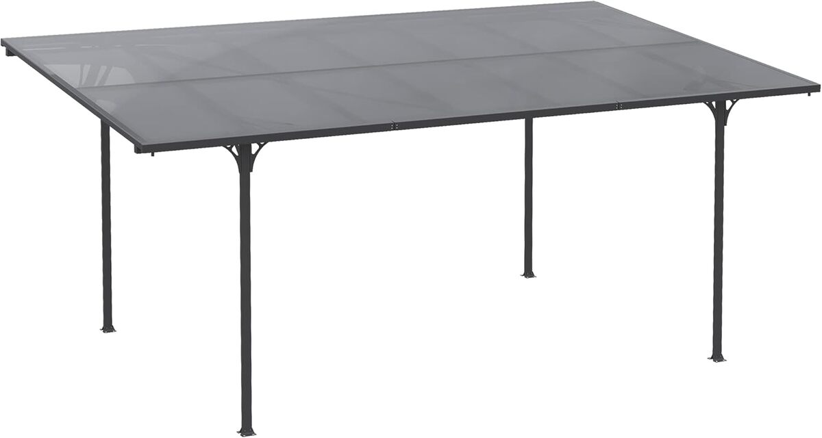 Test : pergola Outsunny alu gris 500x299 cm