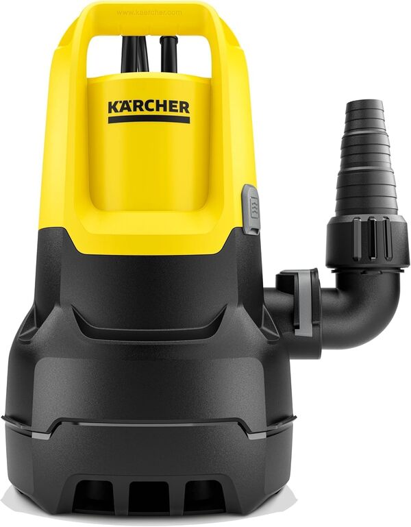 Kärcher SP 9.500 Dirt Pompe d'Évacuation pour Eaux Chargées, Débit : 9500 l/h, Profondeur : max. 7 m, pour Eaux Sales avec Particules Jusqu'à 20 mm, Niveau d'Eau Résiduelle : 25 mm, Pression : 0,6 bar