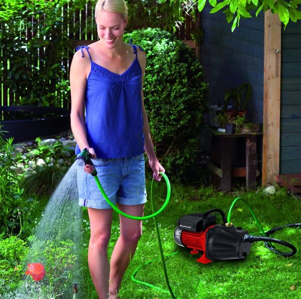 Einhell Pompe d’arrosage GC-GP 6036 (600 W, Débit max. 3.600 l/h, Hauteur de refoulement 40 m, Interrupteur marche/arrêt, Poignée de transport)
