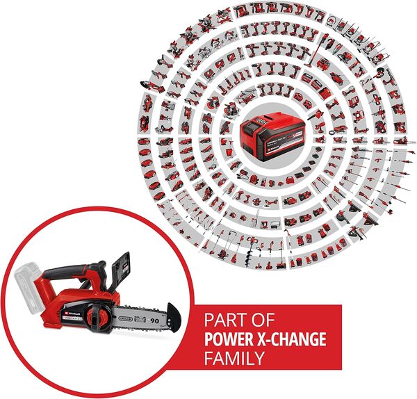 Einhell Professional Elagueuse sans fil FORTEXXA 18-20 TH Solo - Power X-Change (18V, moteur sans charbon, régime max 3 800 tr-min max) Livré sans Batterie ni Chargeur