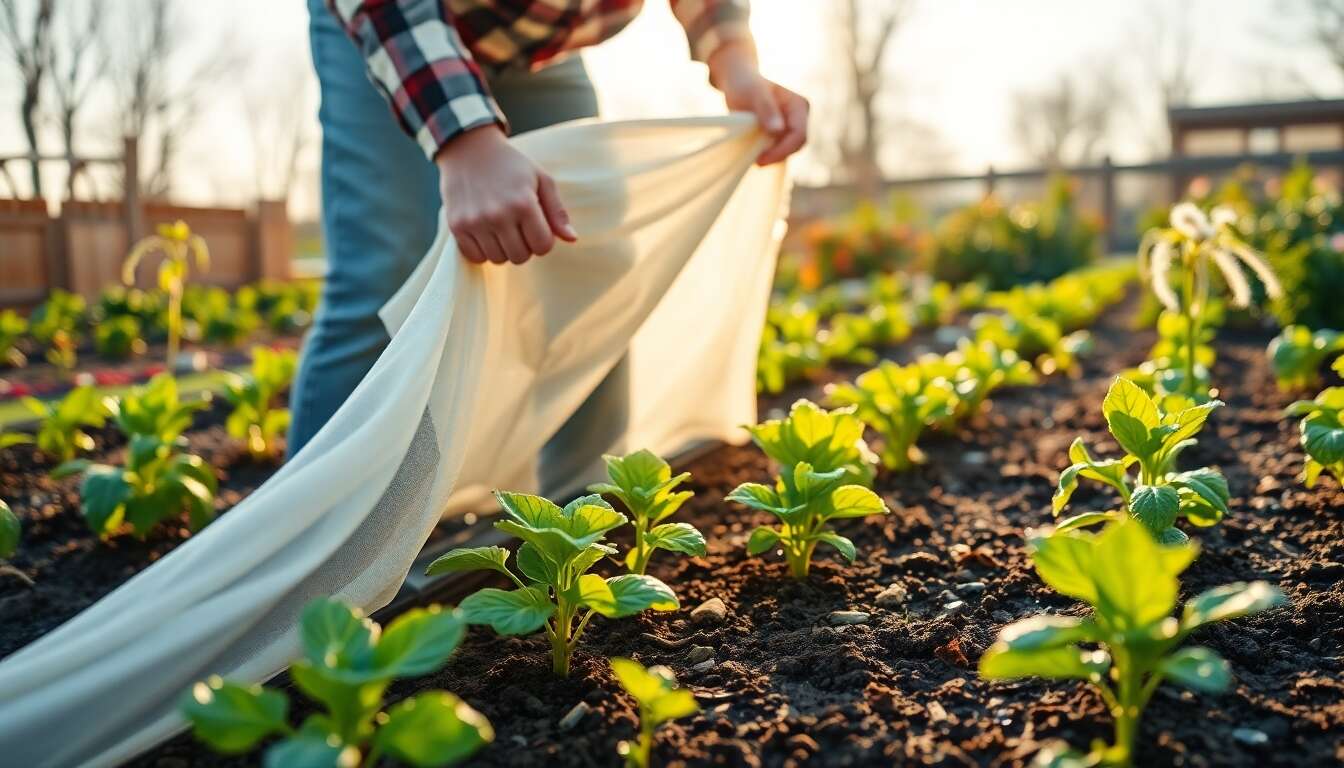 Protéger les jeunes plants des gelées