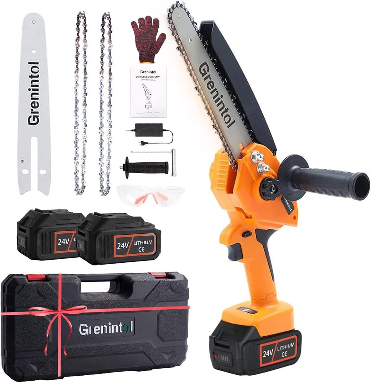 Test de la mini tronçonneuse Grenintol 8 pouces 24V sans fil