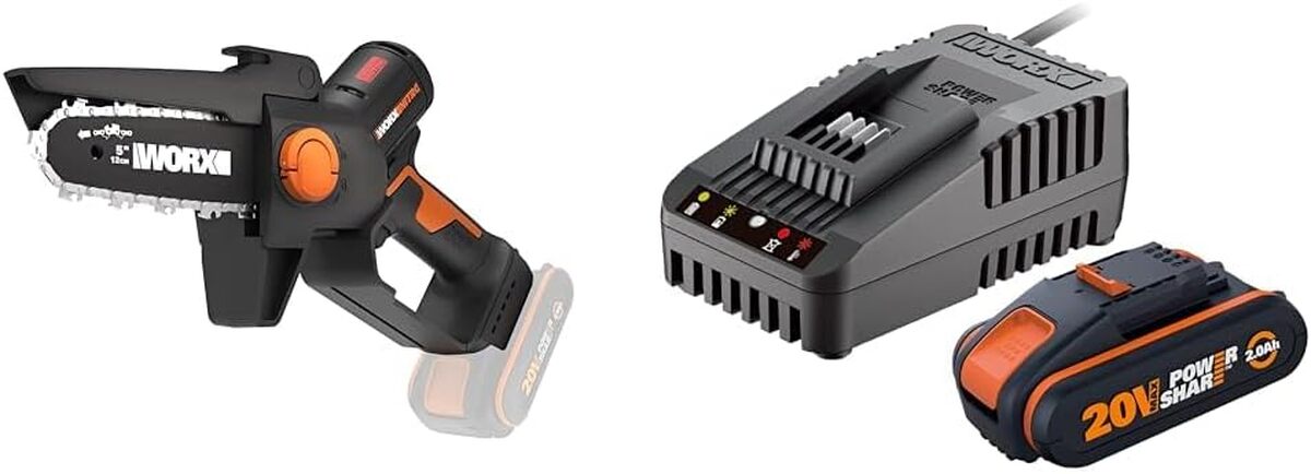 Test de la mini tronçonneuse sans fil Worx Nitro WG325E.9