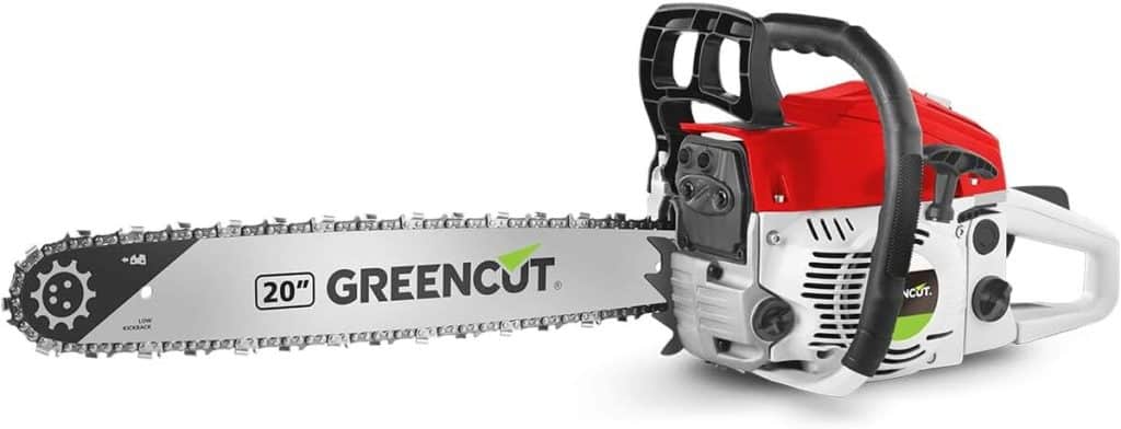 Test de la tronçonneuse Greencut GS610X : puissance et précision
