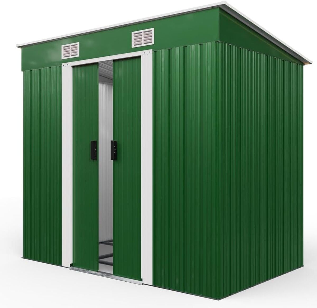 Test de l'abri de jardin métal GardeBruk 2m² : rangement pratique