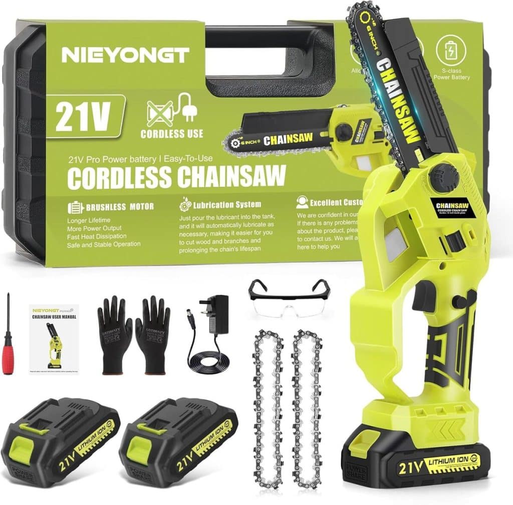 Test : tronçonneuse électrique sans fil 6 pouces - puissance et mobilité