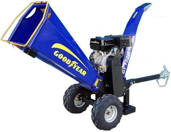 GOODYEAR - Broyeur végétaux Thermique 15CV Branches Ø 12cm Démarrage électrique