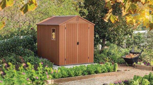 KETER Abri de Jardin en résine - Darwin 68 Marron - 4,5m2