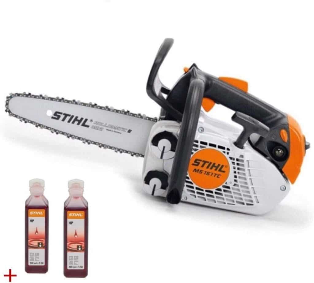 Test de la tronçonneuse Stihl MS 151 TC 1/4" avec barre 25 cm