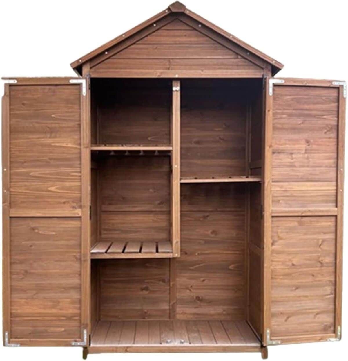 Test de l'abri de jardin en bois avec serrure et plancher