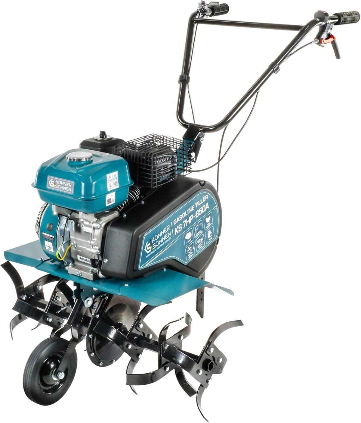 Test du cultivateur thermique Könner & Söhnen KS 7HP-850A, puissance 7 CV