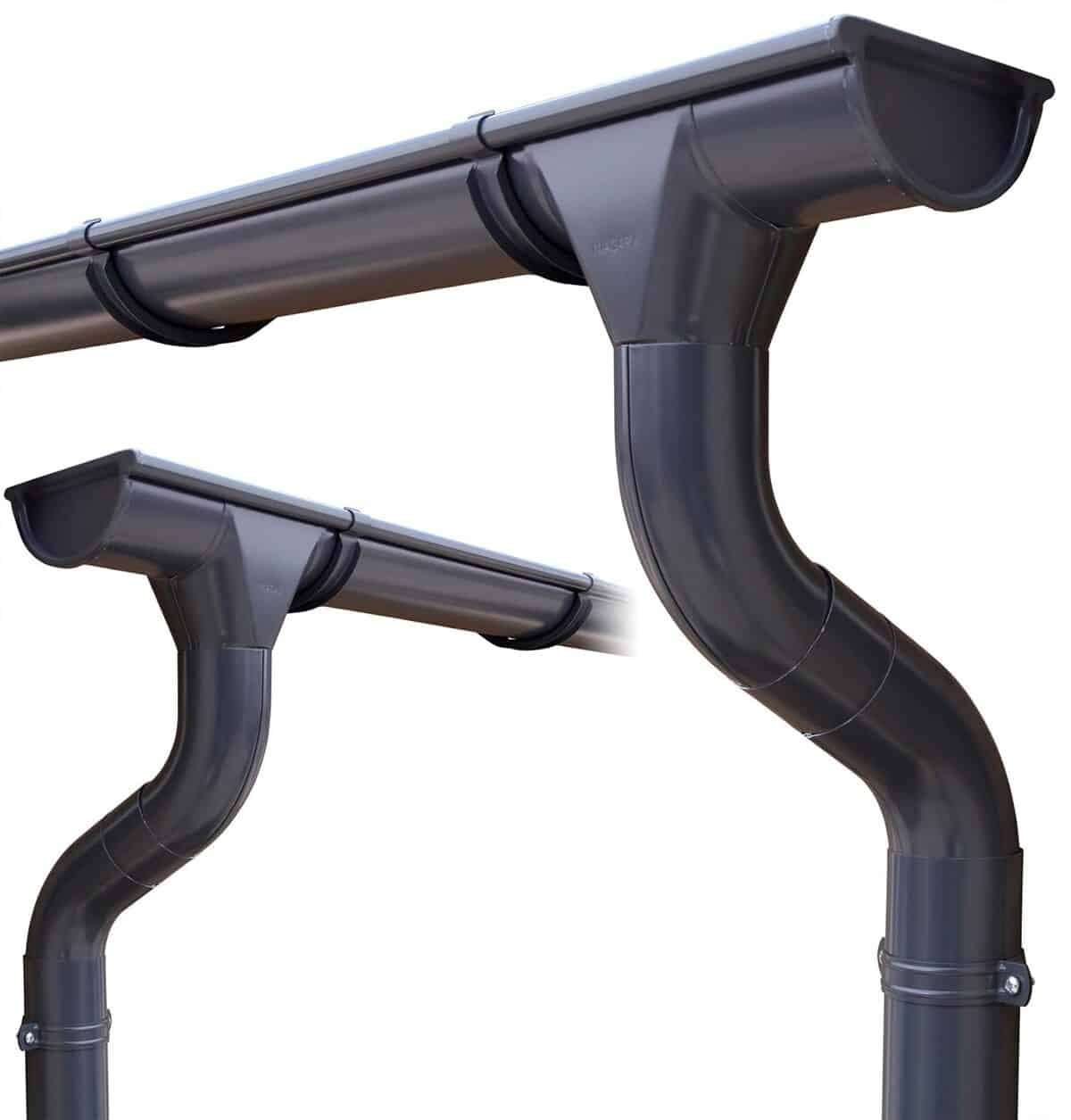 Test du kit gouttière anthracite pour abri et chalet