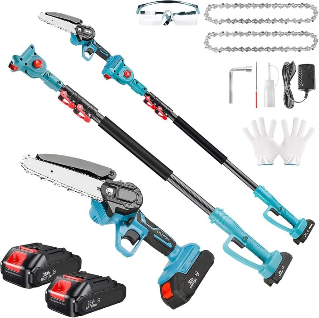 Test : scie à perche sans fil et mini tronçonneuse 2 en 1