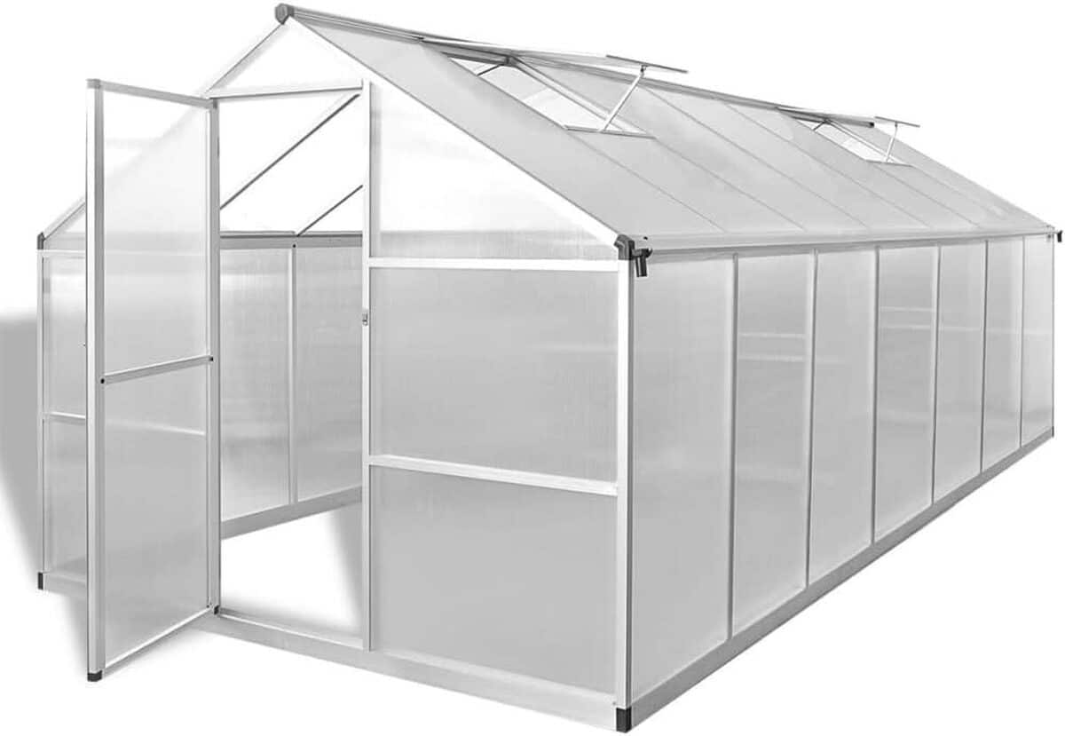 Test : serre en aluminium renforcée HOMIUSE 10, 53 m² pour jardin