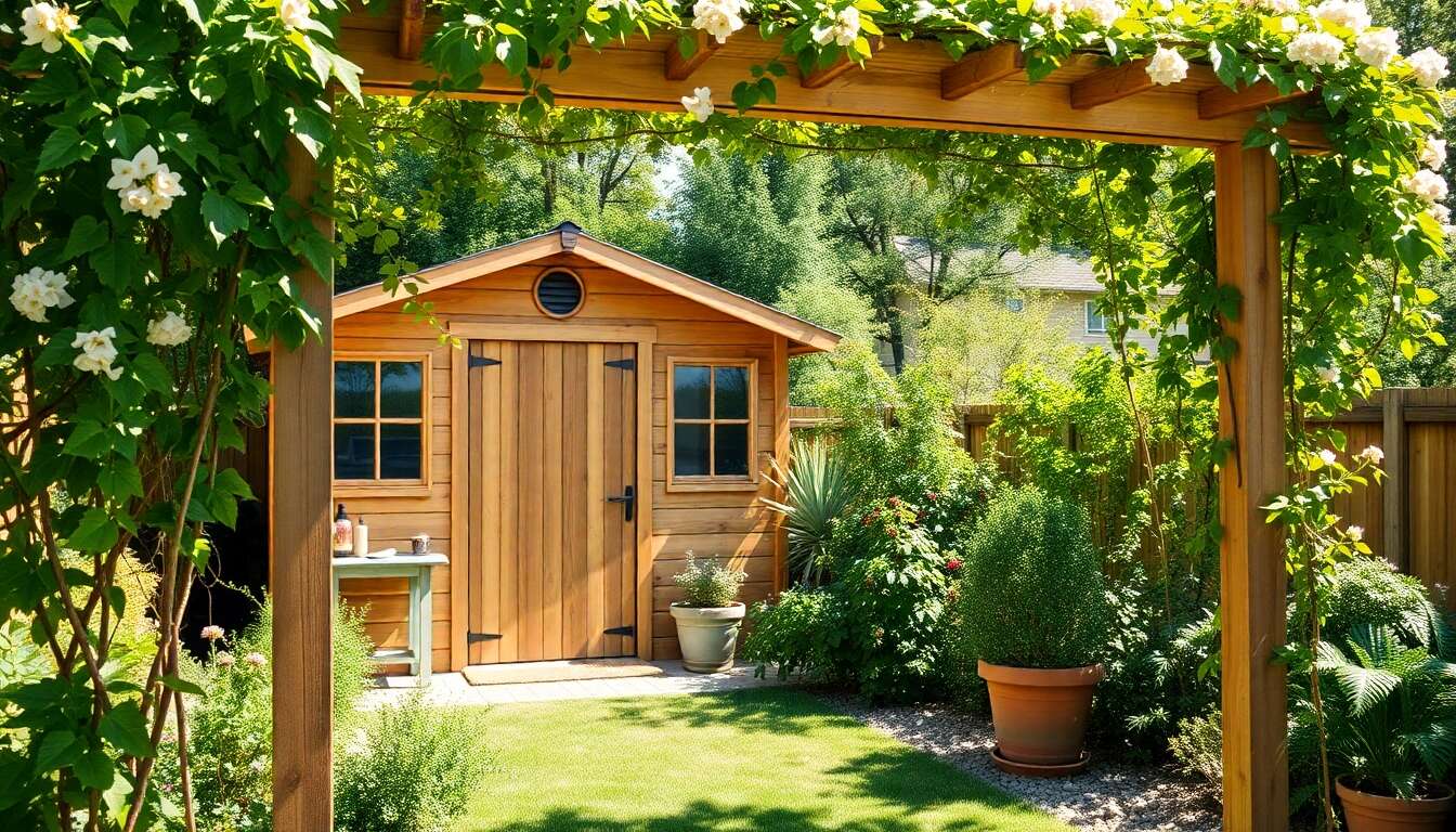 Quelle est la différence entre abri de jardin et pergola ?