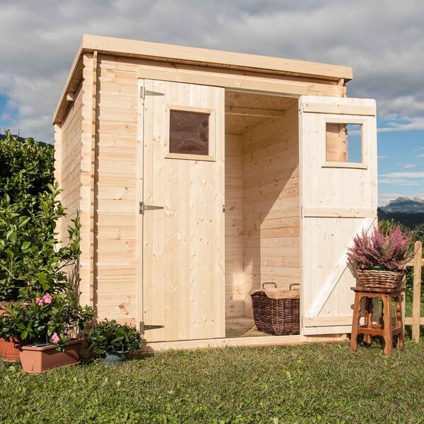 FRANKYSTAR Birba Abri de Jardin en Bois de Sapin 200 x 200 cm