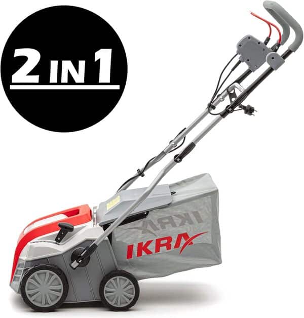 IKRA scarificateur aérateur électrique IEVL 2000, largeur de travail 40cm, puissance 2000 watts