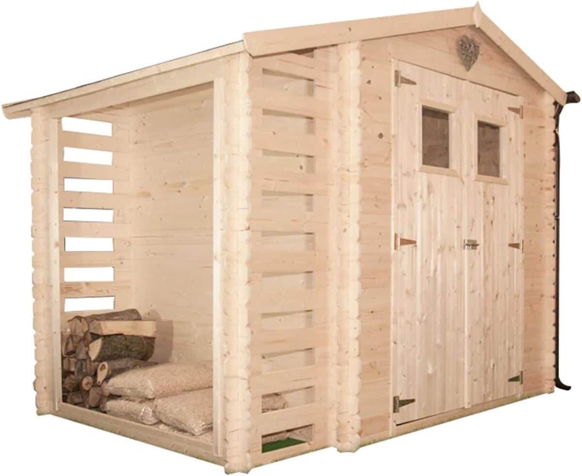 Test : abri de jardin AVA en bois de pin 265 x 250 cm