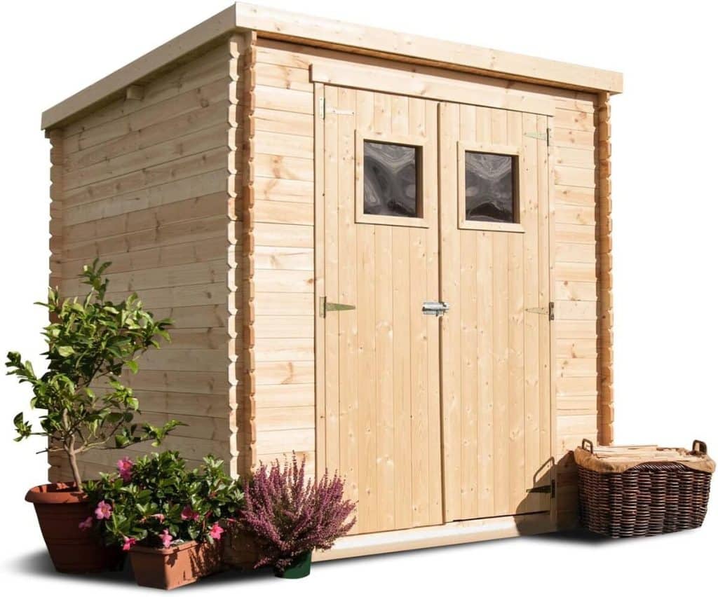 Test : abri de jardin Frankystar Birba en bois de sapin 200 x 200 cm