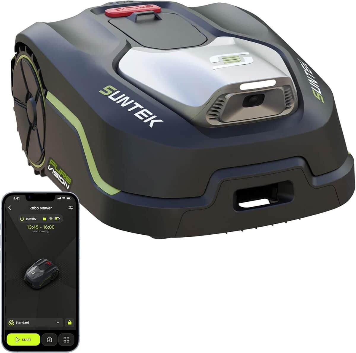 Test de la tondeuse robot SUNTEK AI Vision 600 m²