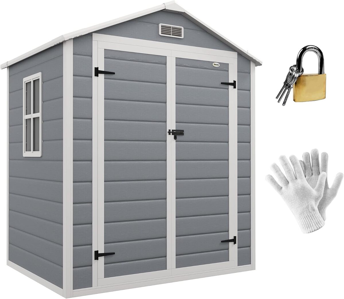 Test de l'abri de jardin Outsunny en résine 2, 12 m²
