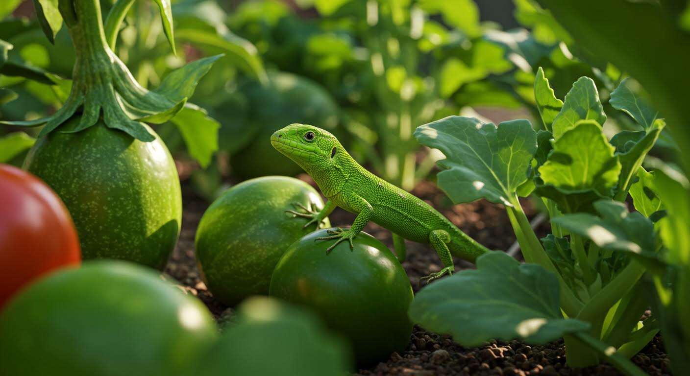Ce petit lézard vert est le gardien de votre potager, ne le chassez pas