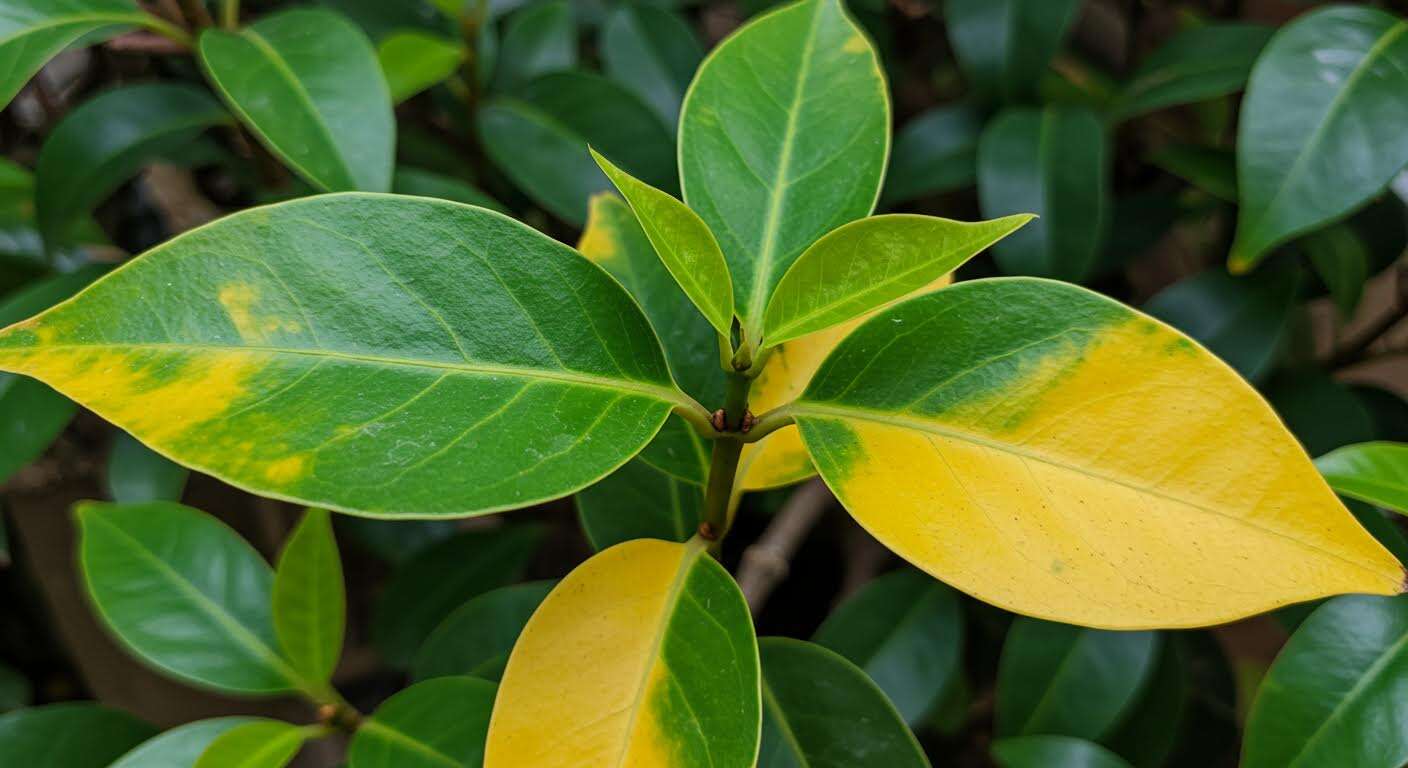 Laisser jaunir les feuilles du bas est en fait un signe de bonne santé pour cette plante