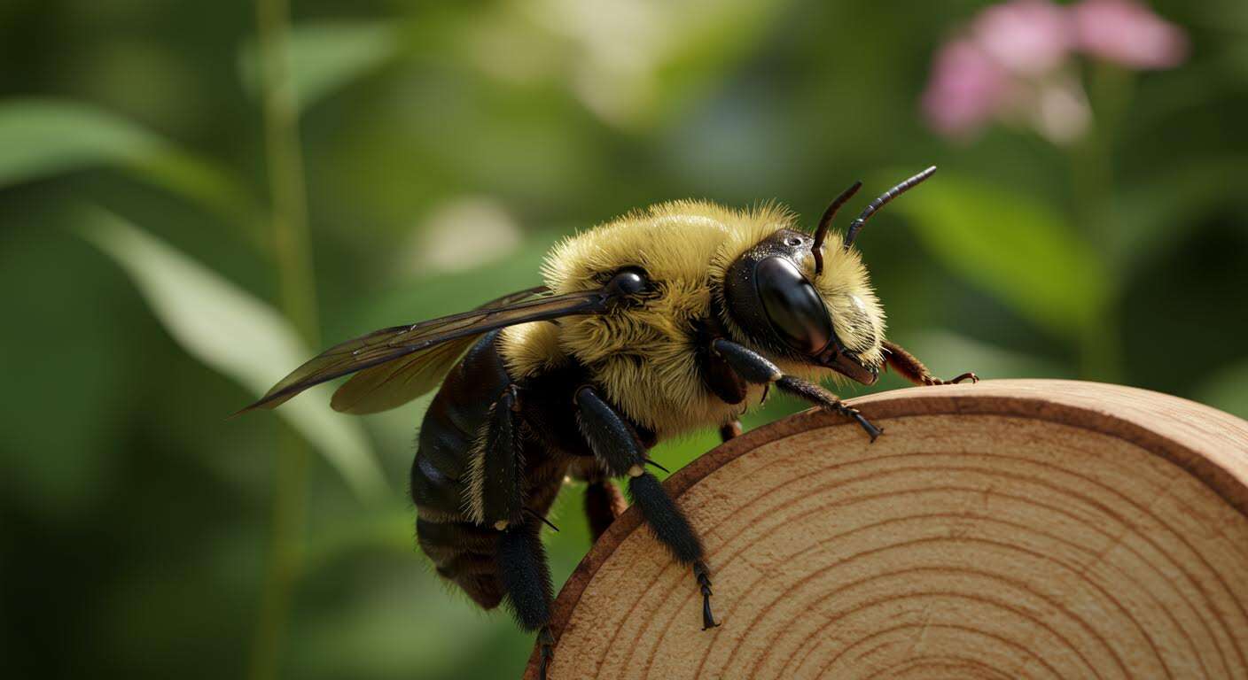Les abeilles charpentières creusent votre bois ? Voici comment les éloigner sans leur faire de mal