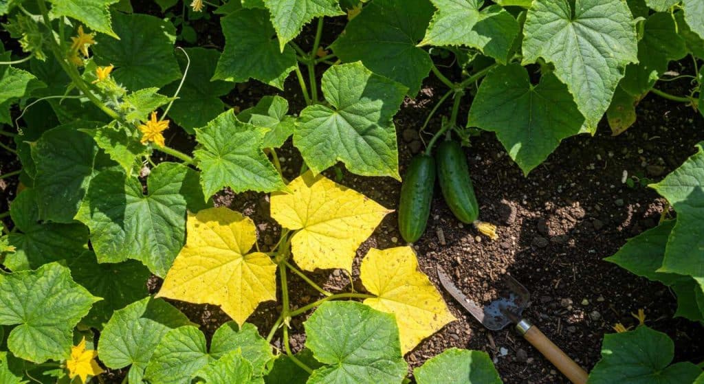Les feuilles de vos concombres jaunissent ? Ce n'est pas le soleil, mais une carence simple à corriger