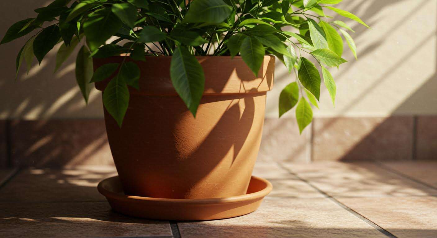 Ne mettez jamais de soucoupe sous cette plante en pot, vous risquez de faire pourrir ses racines