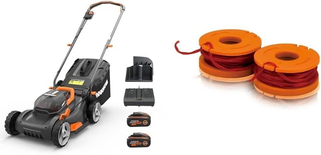 Test de la tondeuse WORX sans fil 2 * 20V avec coupe bordures