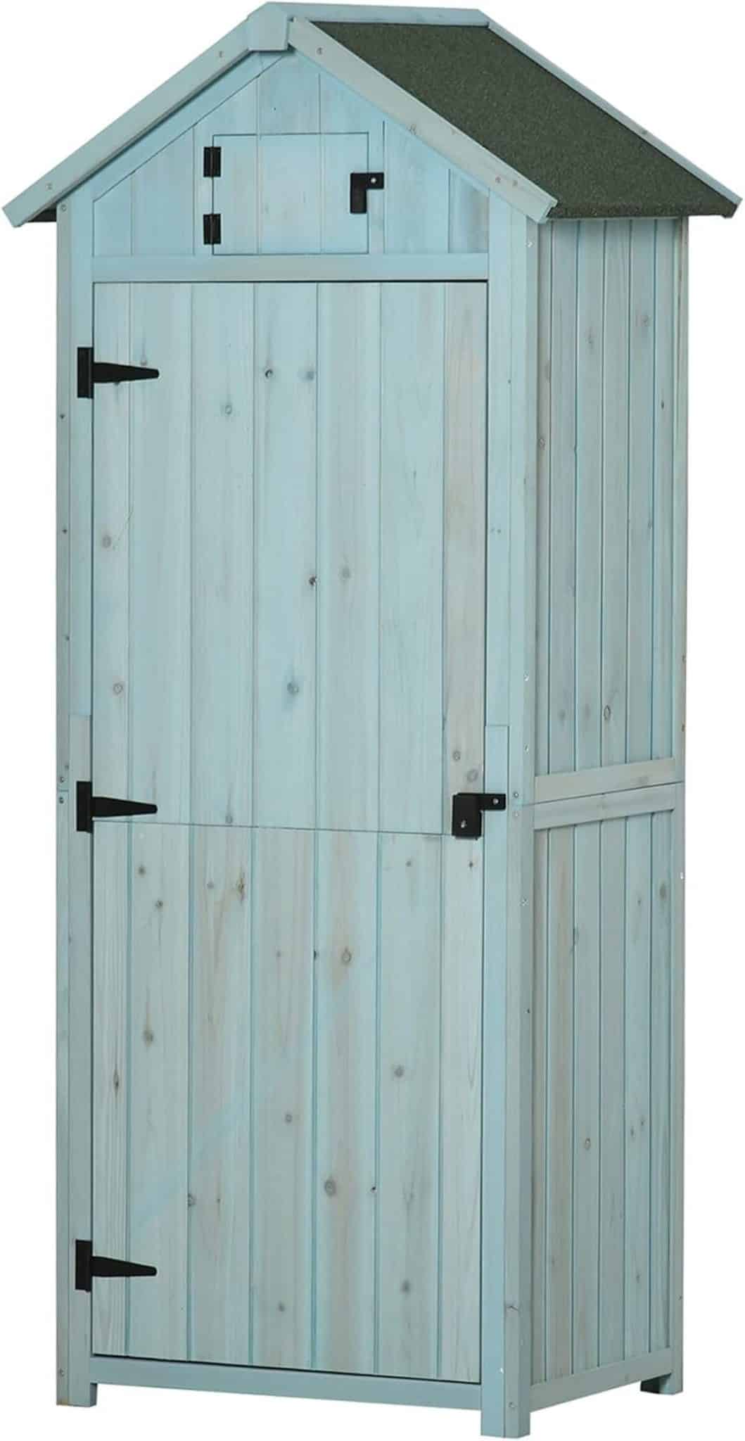 Test de l'armoire de jardin Outsunny 3 étagères et 2 portes