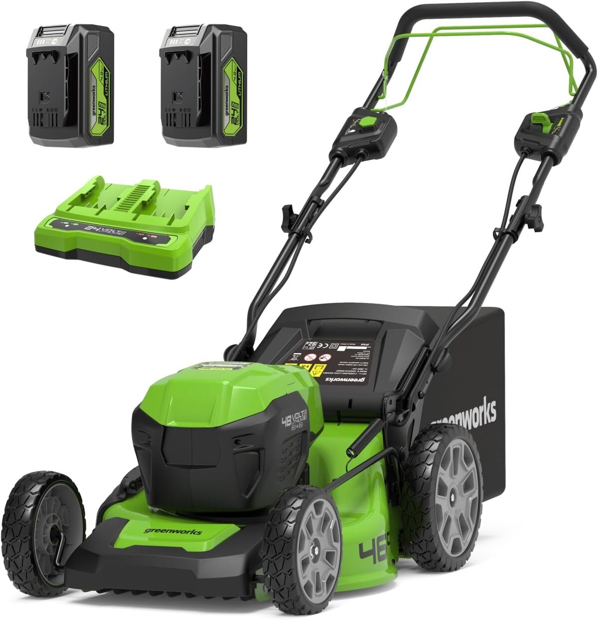 Test Greenworks 48V : tondeuse à gazon sans fil pour grandes pelouses