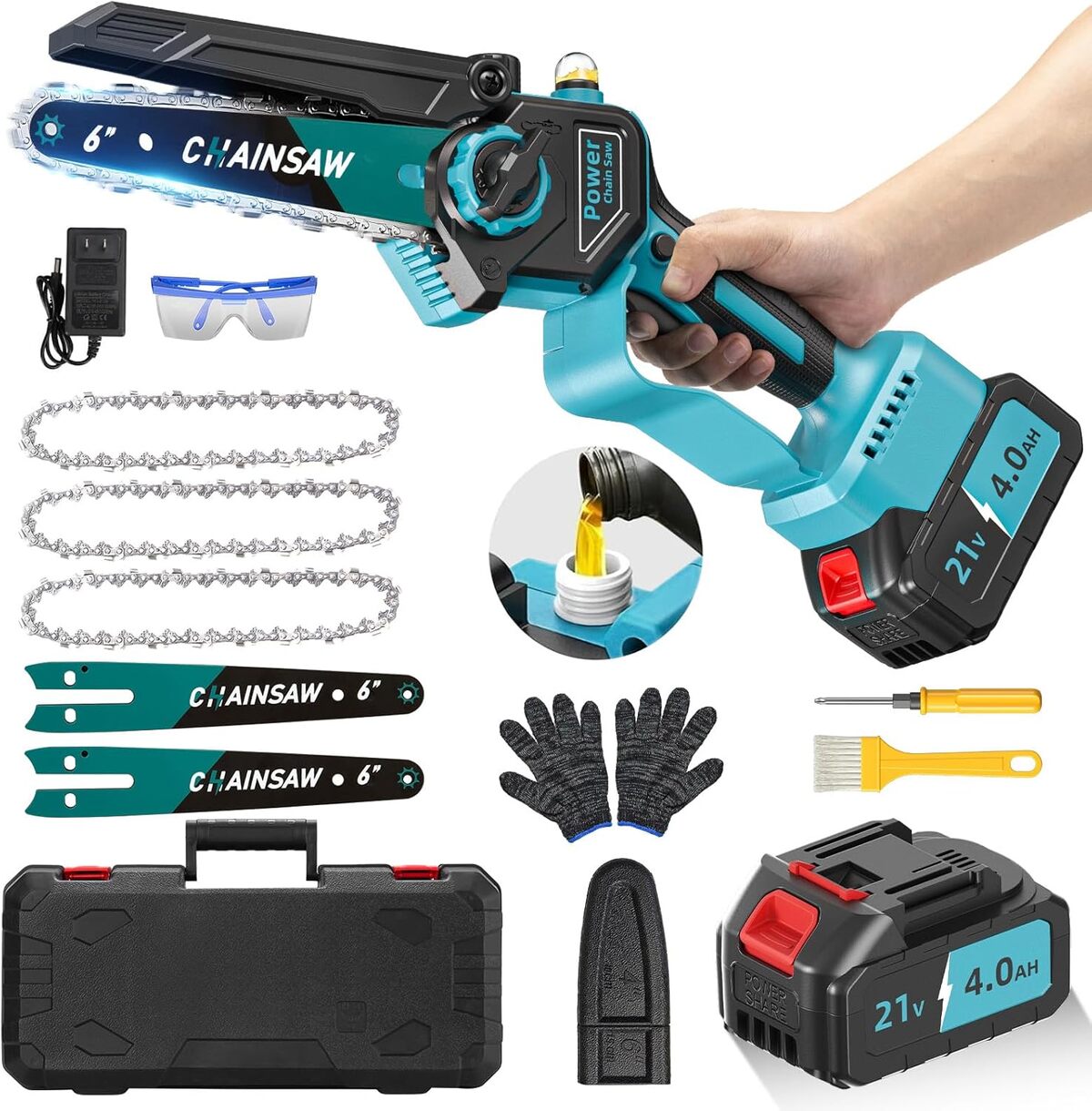 Test : mini tronçonneuse sans fil Makita 4000mAh, 1000W – idéale pour le jardin