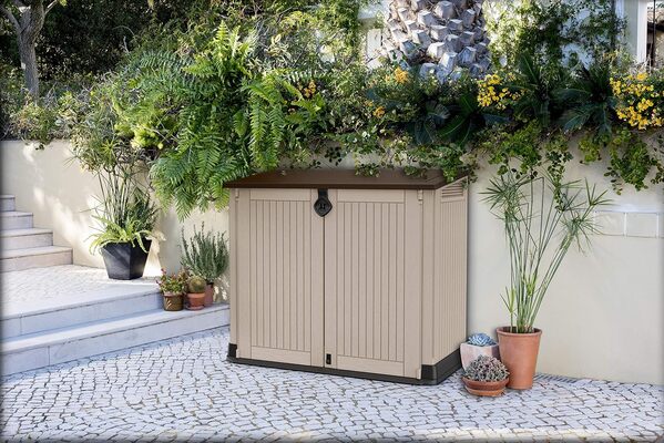 Keter Store It Out Midi Abri de Jardin extérieur, Taupe/Beige, 800 litres