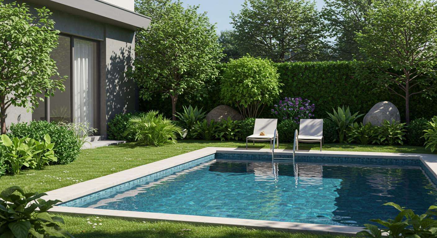 Cette plante autour de la piscine empêche les insectes de tomber dans l'eau