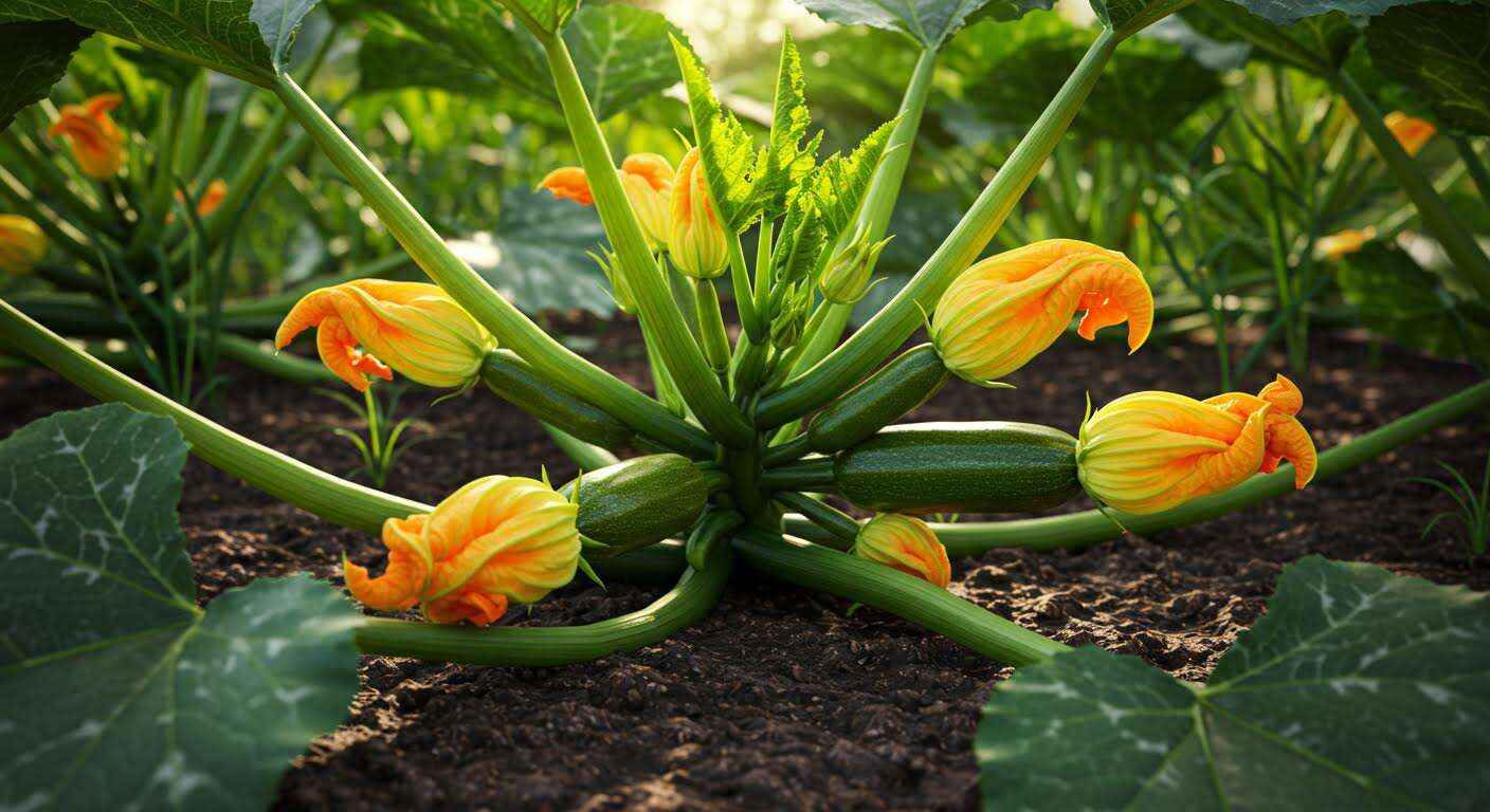 Vos courgettes ne donnent que des fleurs mâles ? L'astuce de la fleur pour enfin avoir des légumes
