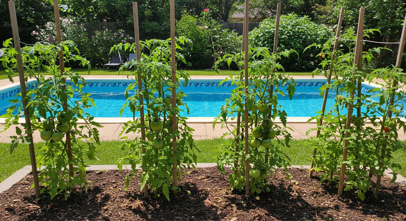 J'arrose mes pieds de tomates avec l'eau de la piscine (après ce traitement) et les résultats sont incroyables