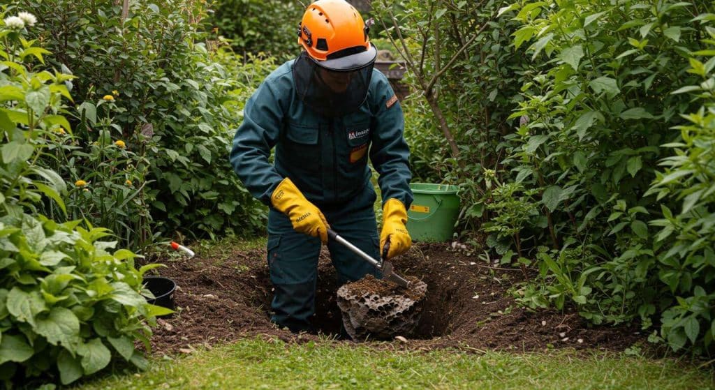 Comment se débarrasser des nids de guêpes souterrains sans prendre de risque